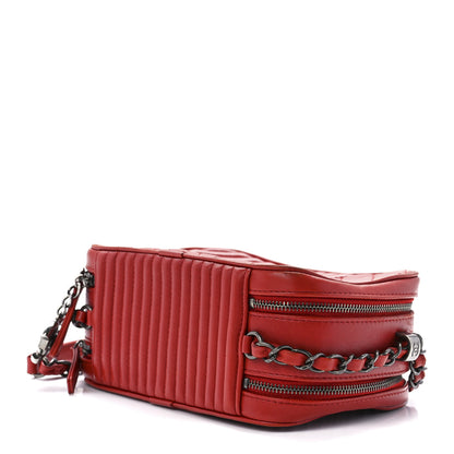 Chanel Lambskin Quilted Small Coco Boy Camera Case Red 9 of 11