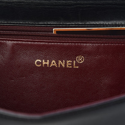 Chanel Lambskin Quilted Small Single Flap Bag Black 6 of 14