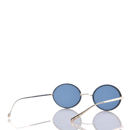Chanel Metal Denim Oval Sunglasses 4248-J Gold Dark Blue 4 of 6