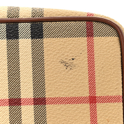 Burberry Haymarket Check Small Tote Brown 10 of 12