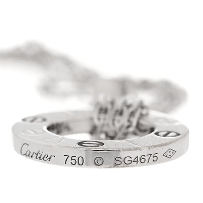 Cartier 18K White Gold Diamond LOVE Bracelet 5 of 5