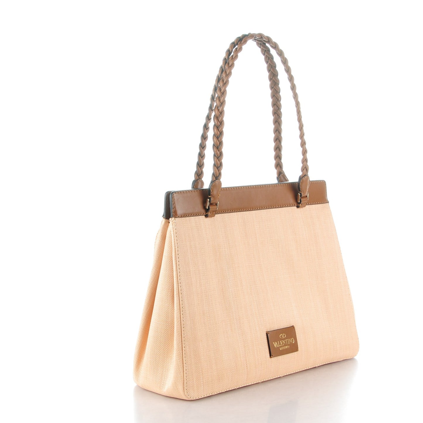 Straw Lace Demetra Satchel Natural