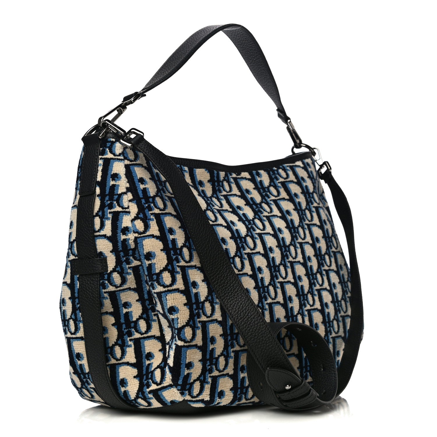 Christian Dior Oblique Saddle Soft Bag Bleu Marine 3 of 16