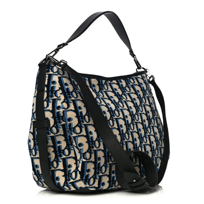 Christian Dior Oblique Saddle Soft Bag Bleu Marine 3 of 16