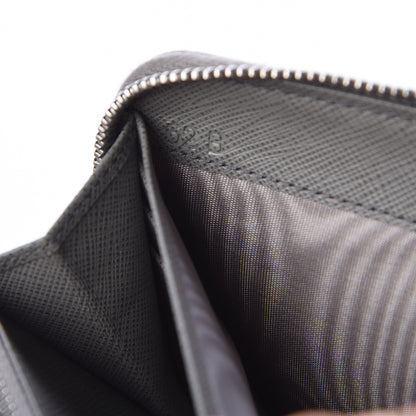 Prada Saffiano Shine Monochrome Zip Around Wallet Grey 8 of 9