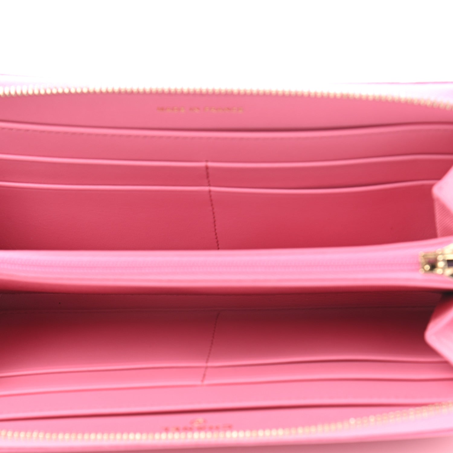 Chanel Caviar Quilted Large Gusset Zip Around Wallet Pink 5 of 9