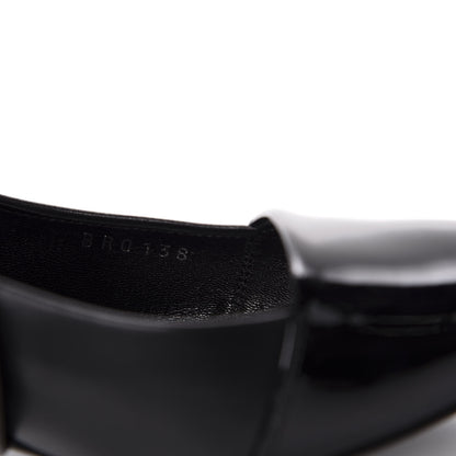 Louis Vuitton Calfskin Patent Monogram Cross Strap Pumps 39 Black 11 of 11