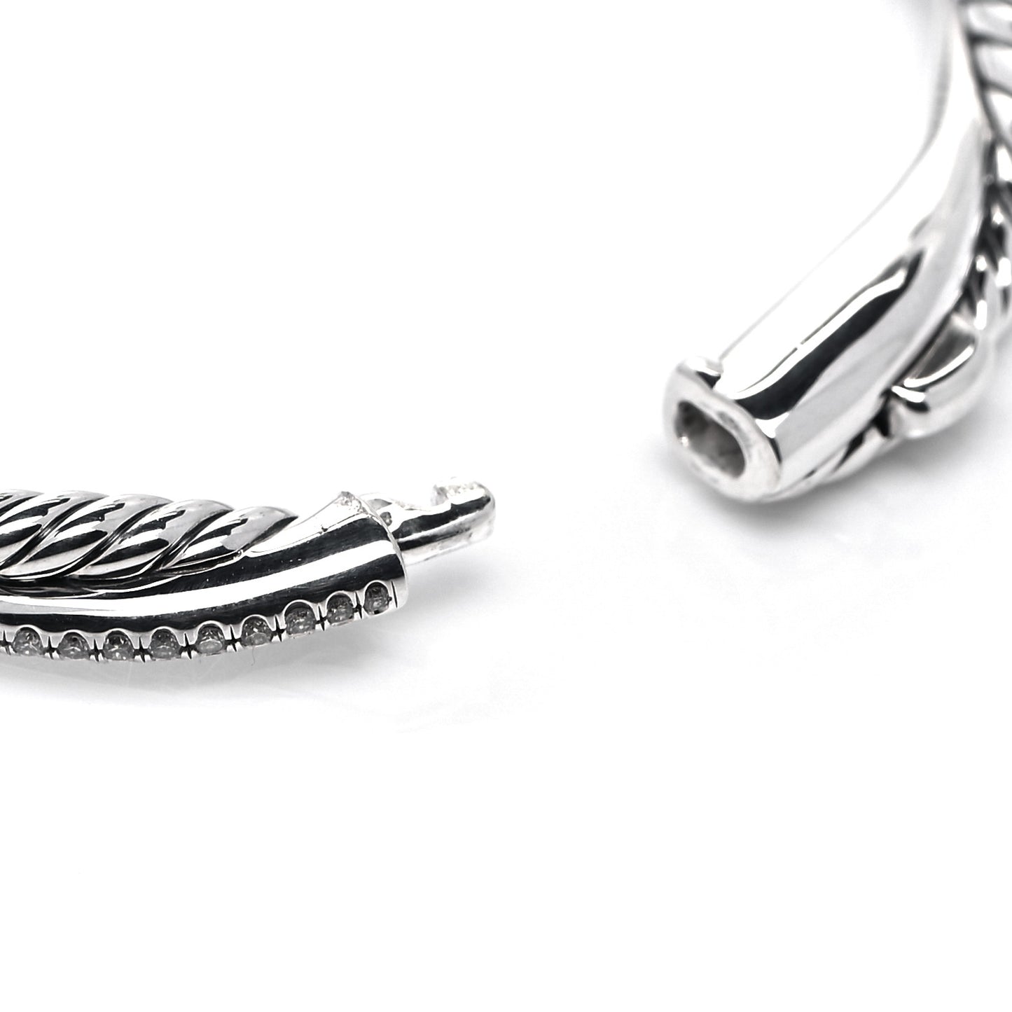 Sterling Silver Diamond Infinity Bracelet