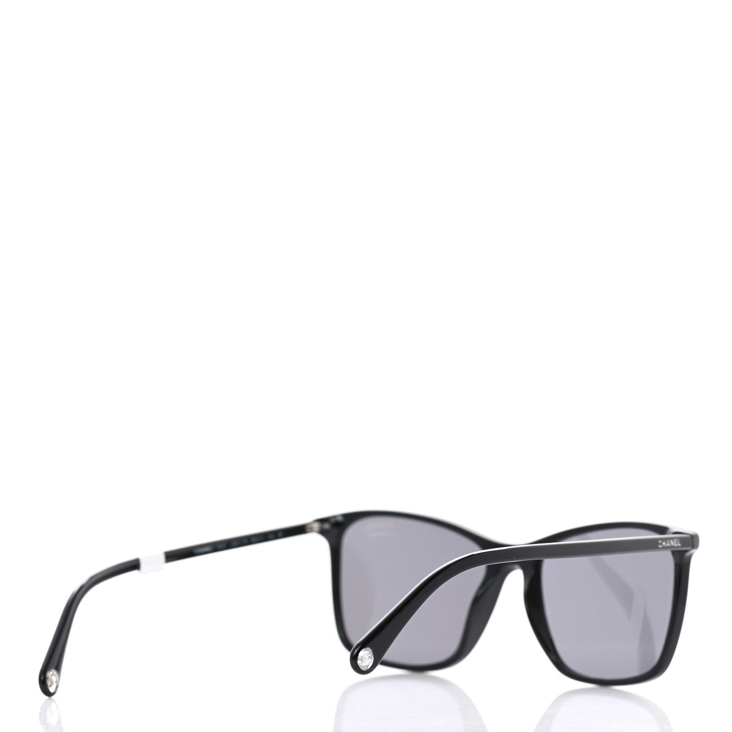 Acetate Polarized Square Sunglasses 5447 Black