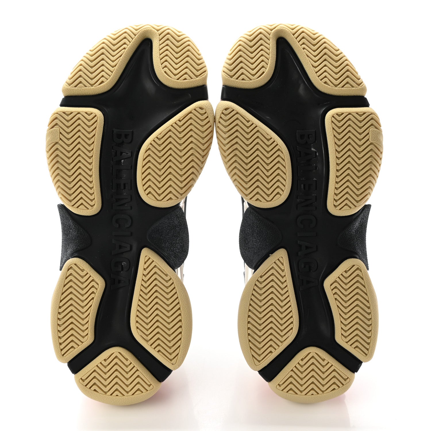 Balenciaga Fabric Mesh Womens Triple S Sneakers 38 Grey Red White 5 of 11