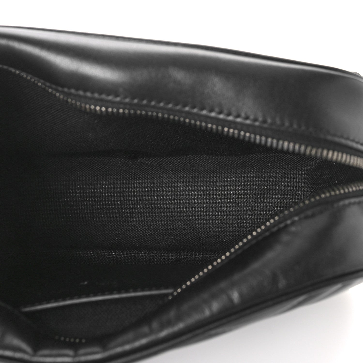 Gucci Calfskin Matelasse Monochrome Small GG Marmont Chain Shoulder Bag Black 5 of 8