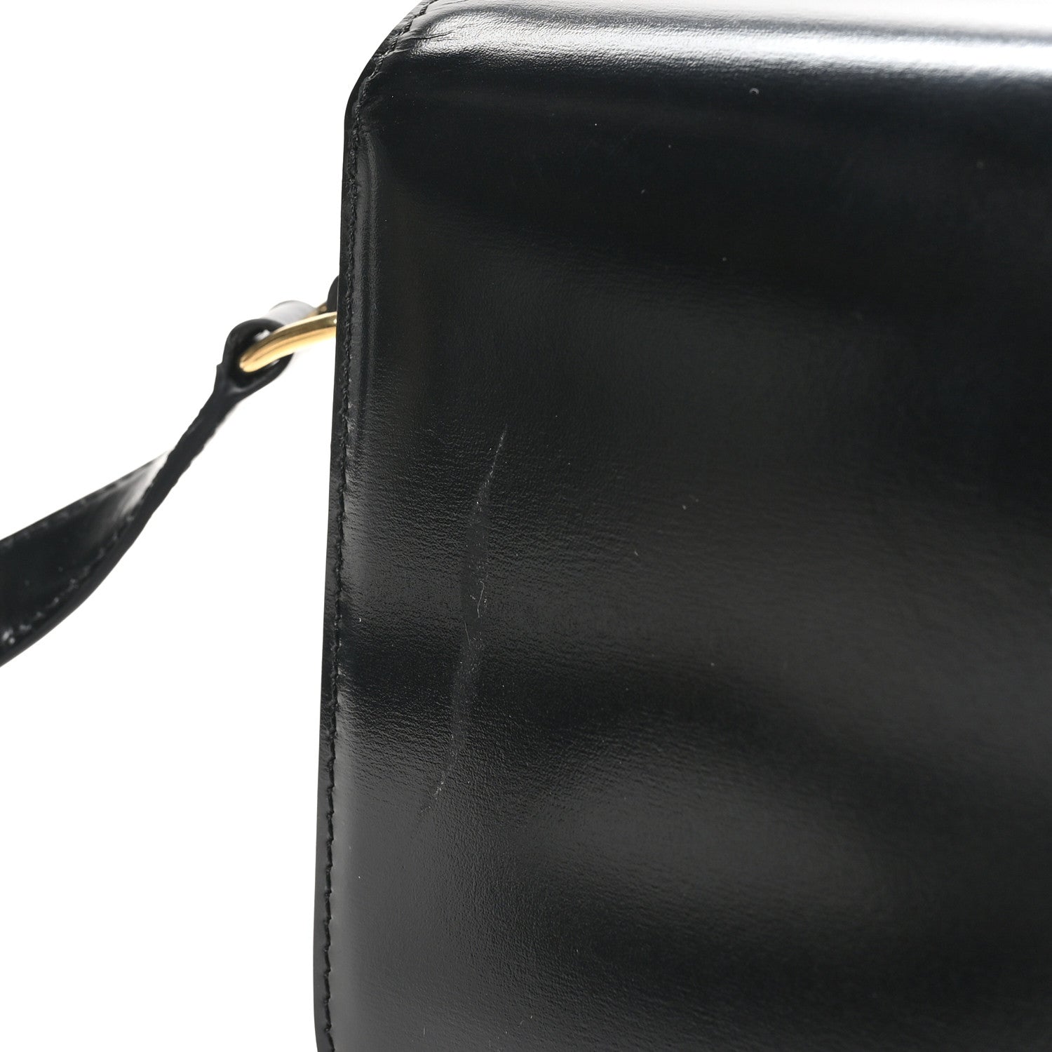 Celine Shiny Calfskin Teen Triomphe Black 10 of 10