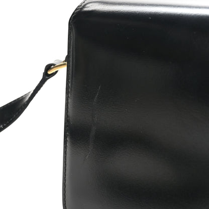 Celine Shiny Calfskin Teen Triomphe Black 10 of 10