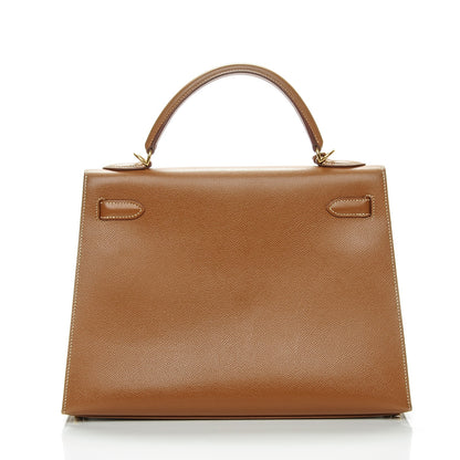 Hermes Courchevel Kelly Sellier 32 Gold 4 of 29