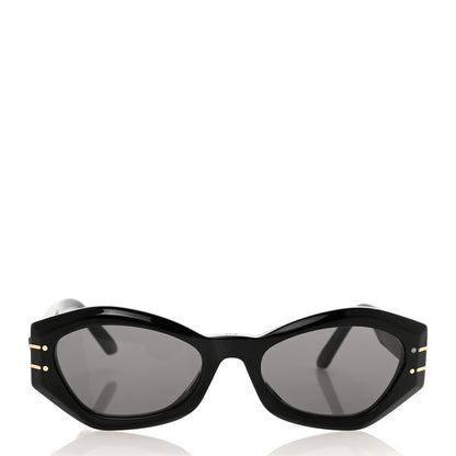 Christian Dior Acetate DiorSignature B1U Butterfly Sunglasses Black 2 of 8