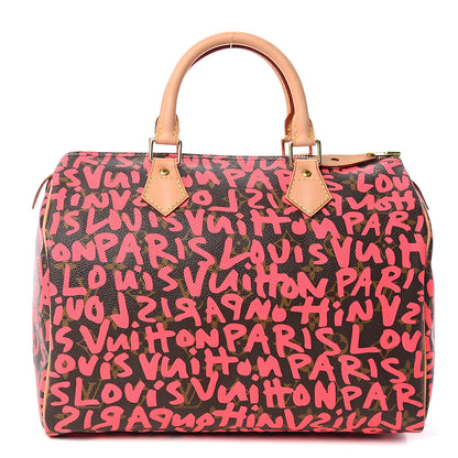Louis Vuitton Monogram Graffiti Speedy 30 Fuchsia 1 of 10