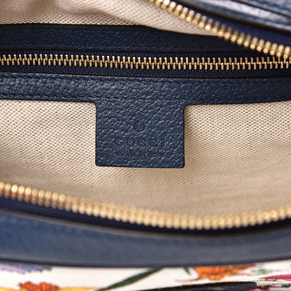 Gucci Canvas Flora Floral Shoulder Bag White Blue Agata Mulitcolor 6 of 11