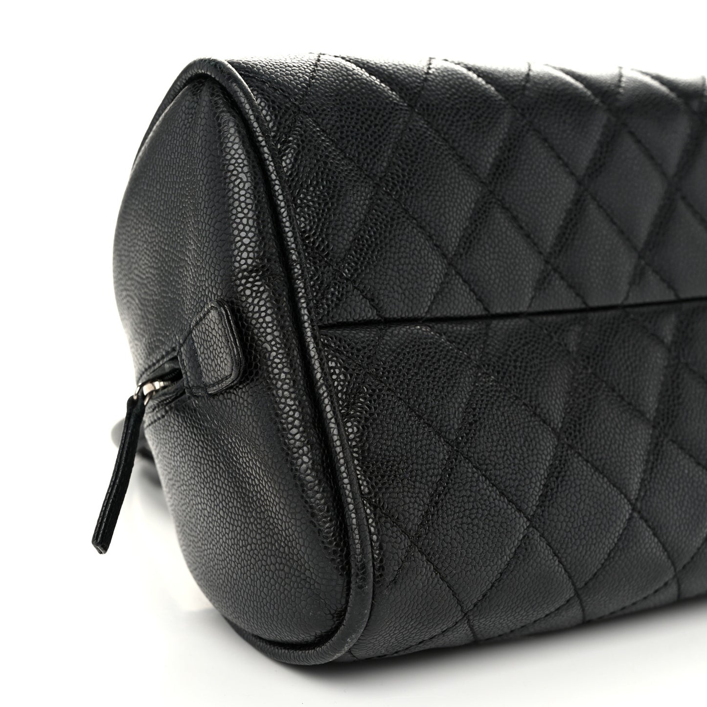 Caviar Quilted Small Bowler Black