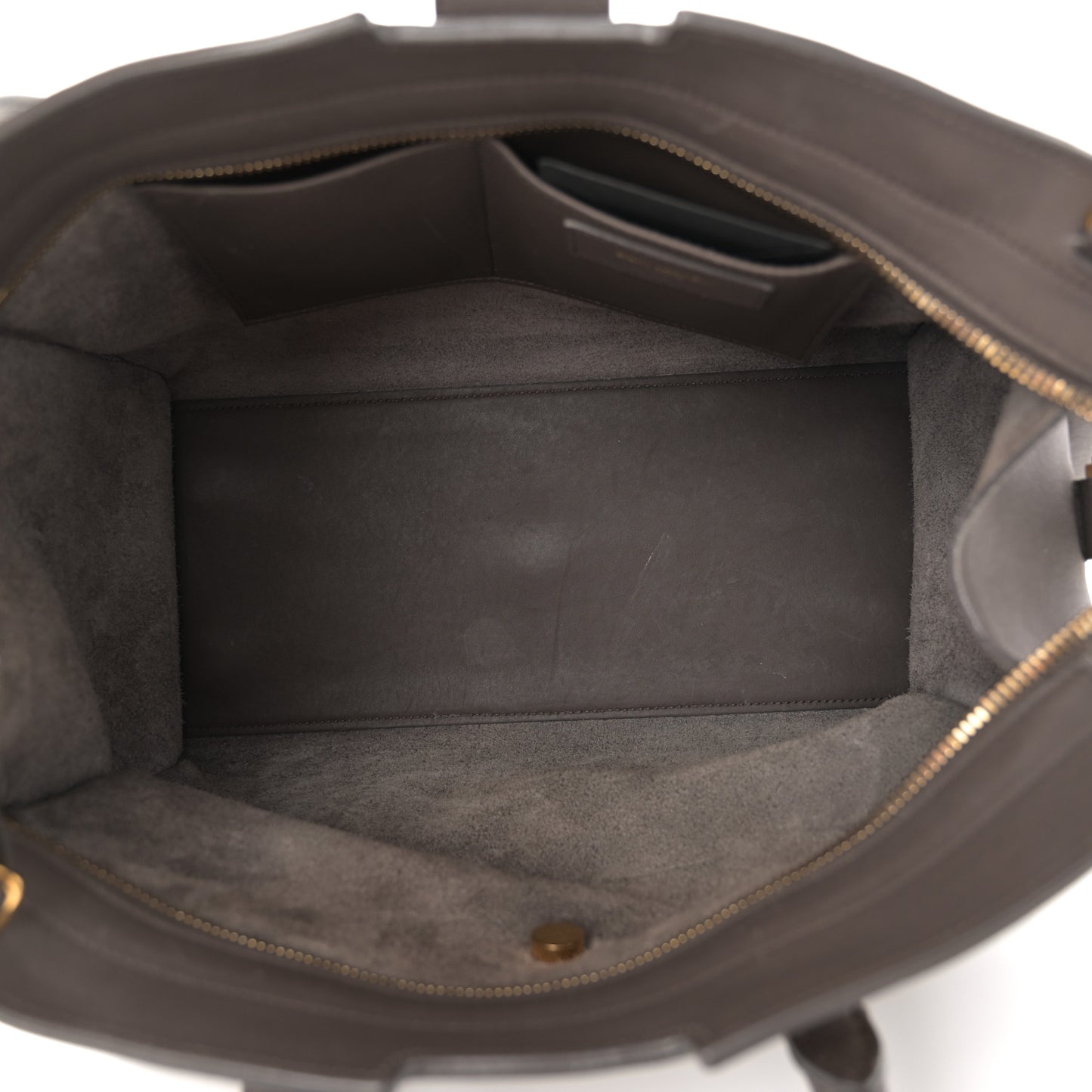 Calfskin Small Classic Y Cabas Gray