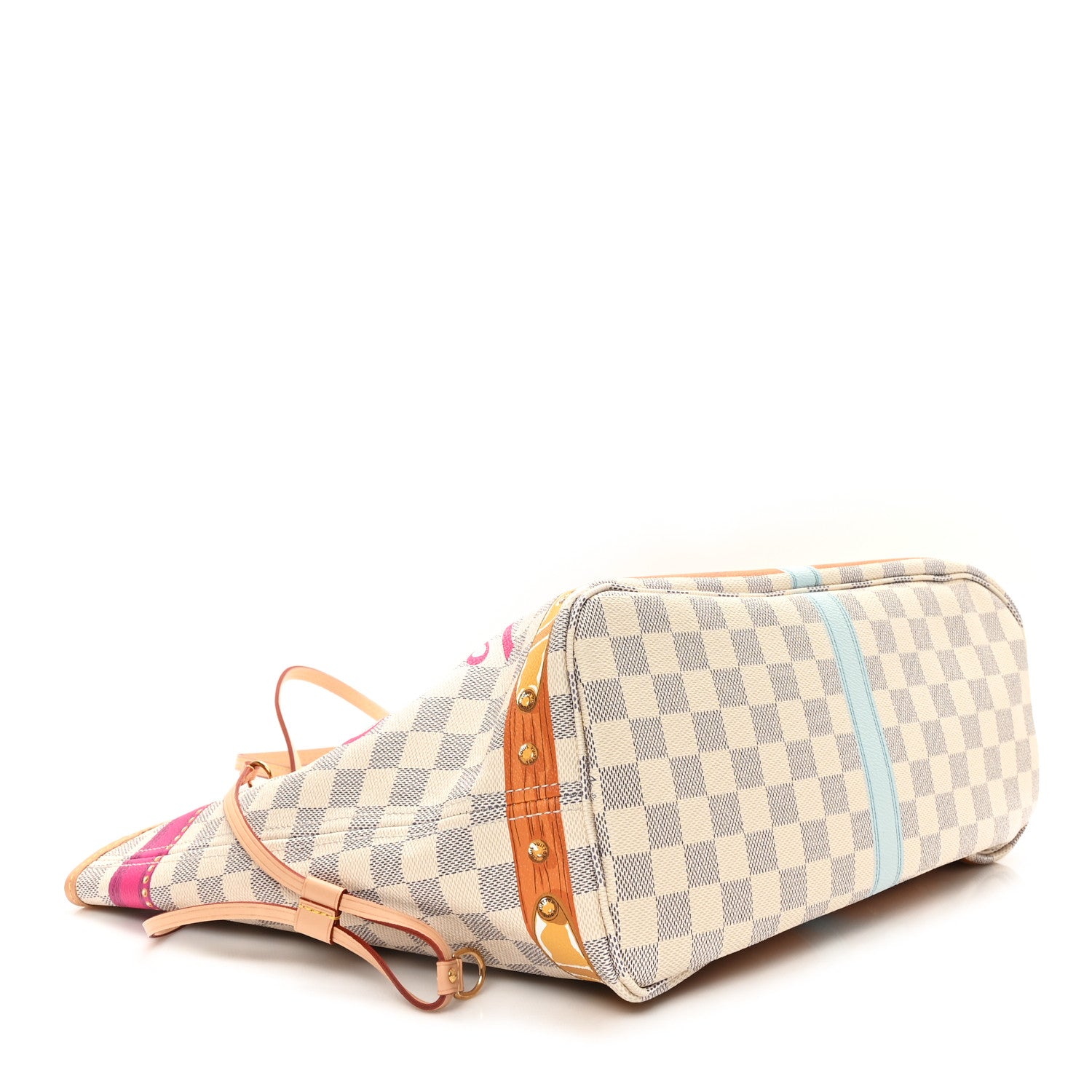 Louis Vuitton Damier Azur Summer Trunks Newport Beach Neo Neverfull MM 5 of 11