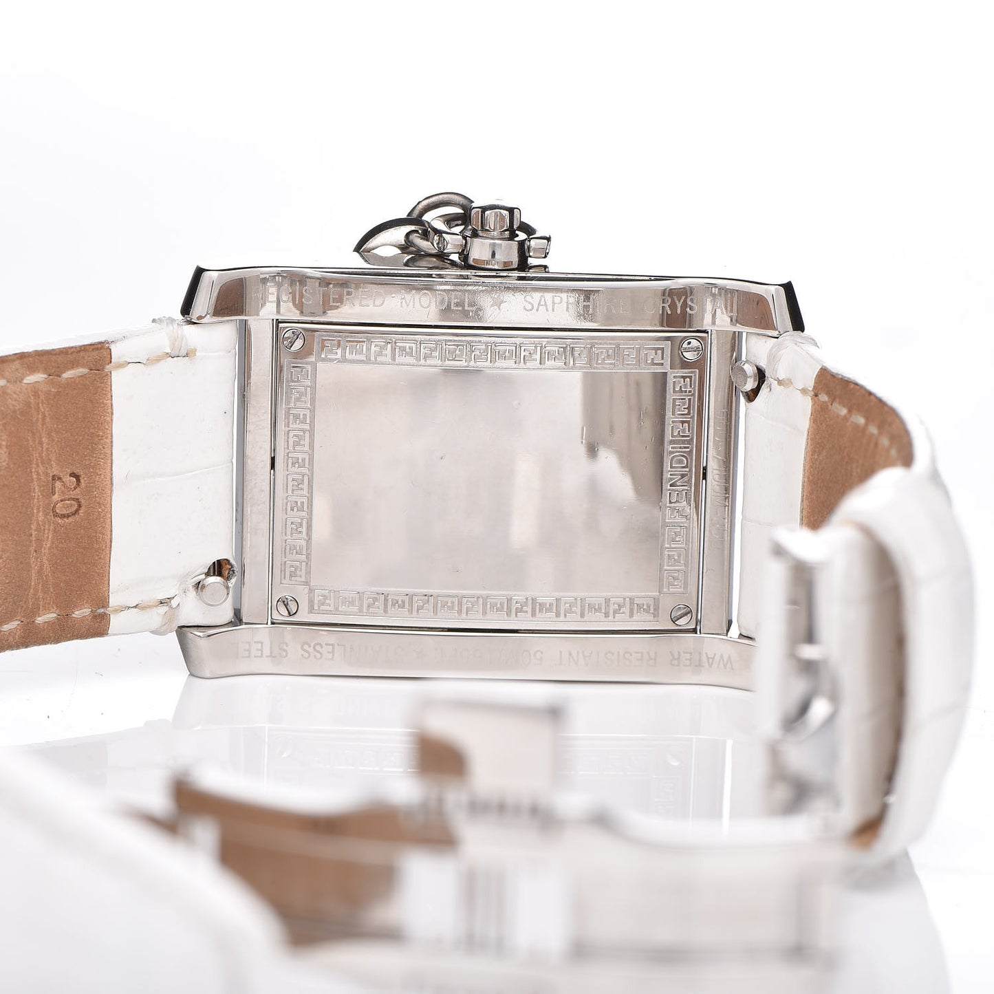 Stainless Steel Alligator Diamond Mother of Pearl 27mm Quartz Watch