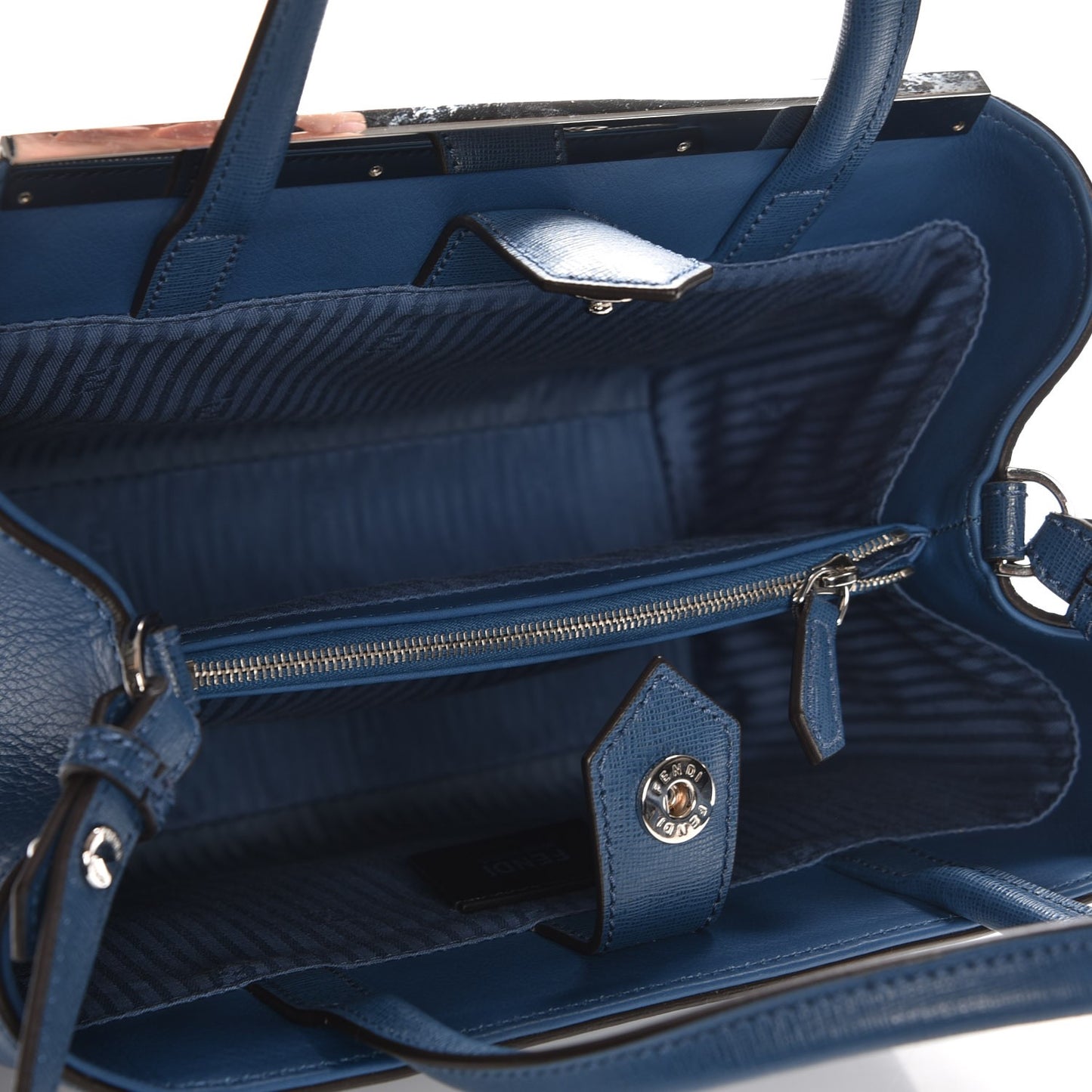Vitello Elite Petite 2Jours Tote Blue Cobalto