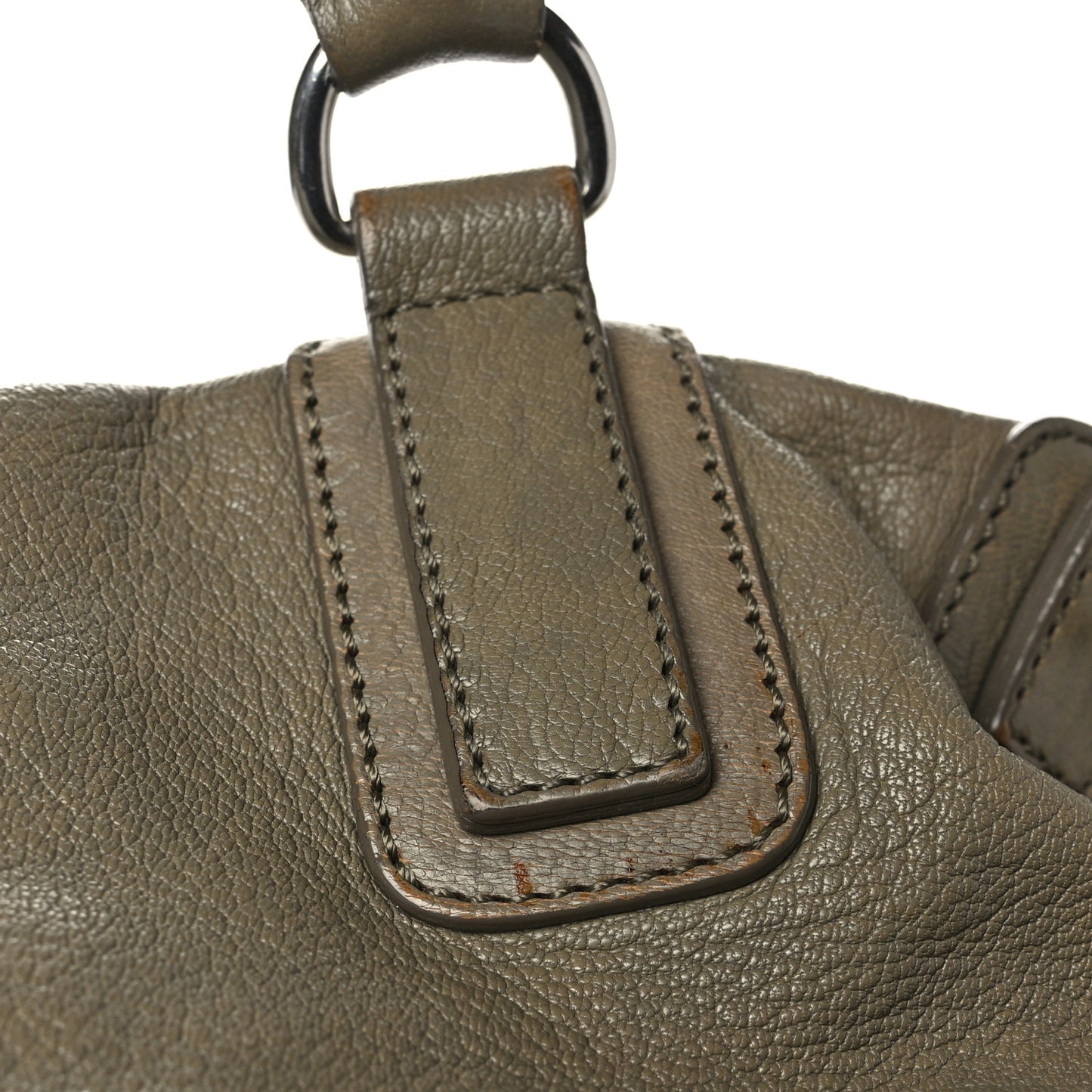 Sugar Goatskin Large Pandora Olive