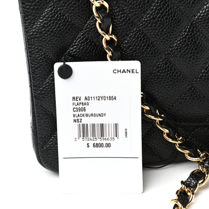 Chanel Caviar Quilted Medium Double Flap Black 12 of 12