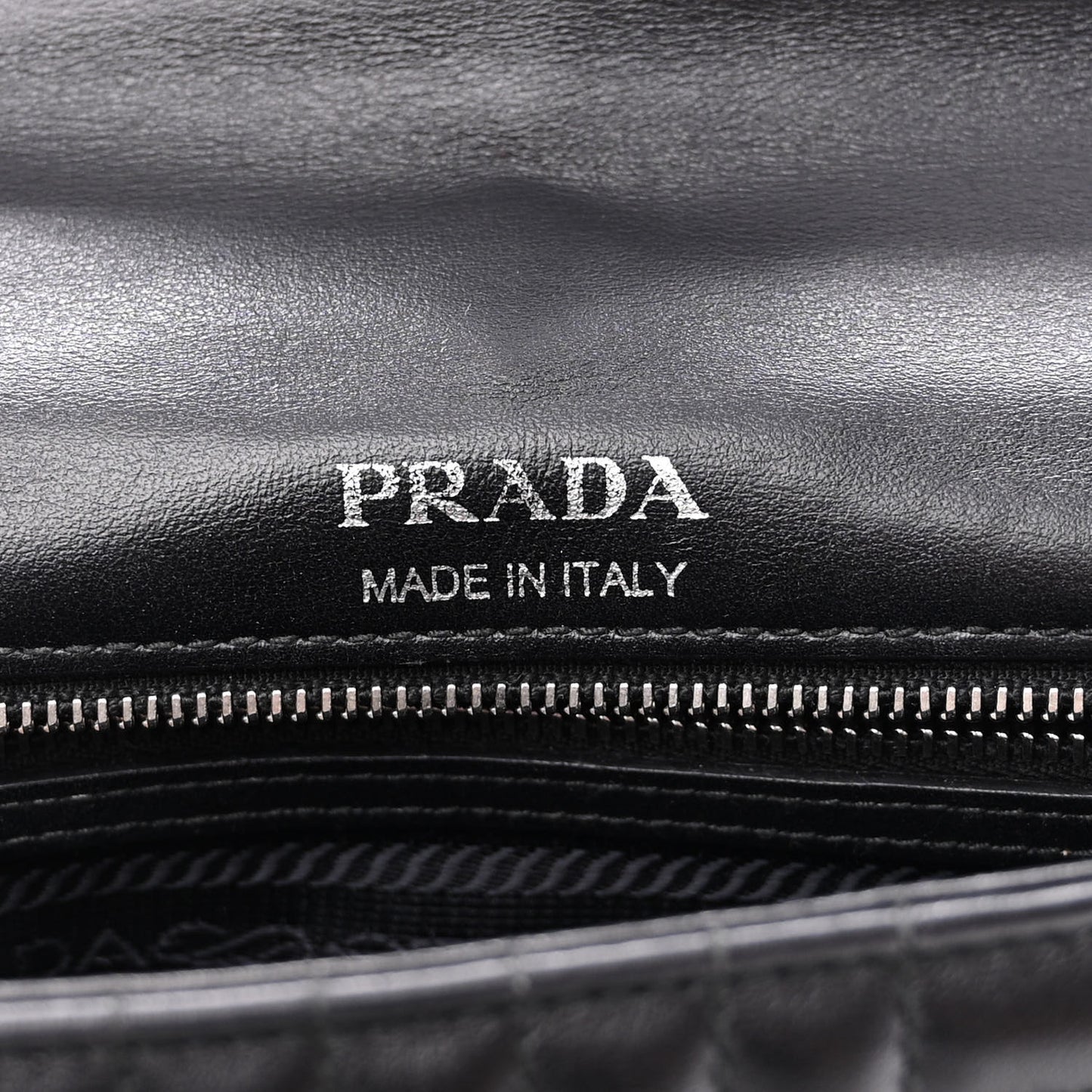 Soft Calfskin Impunture Diagramme Small Chain Flap Shoulder Bag Black