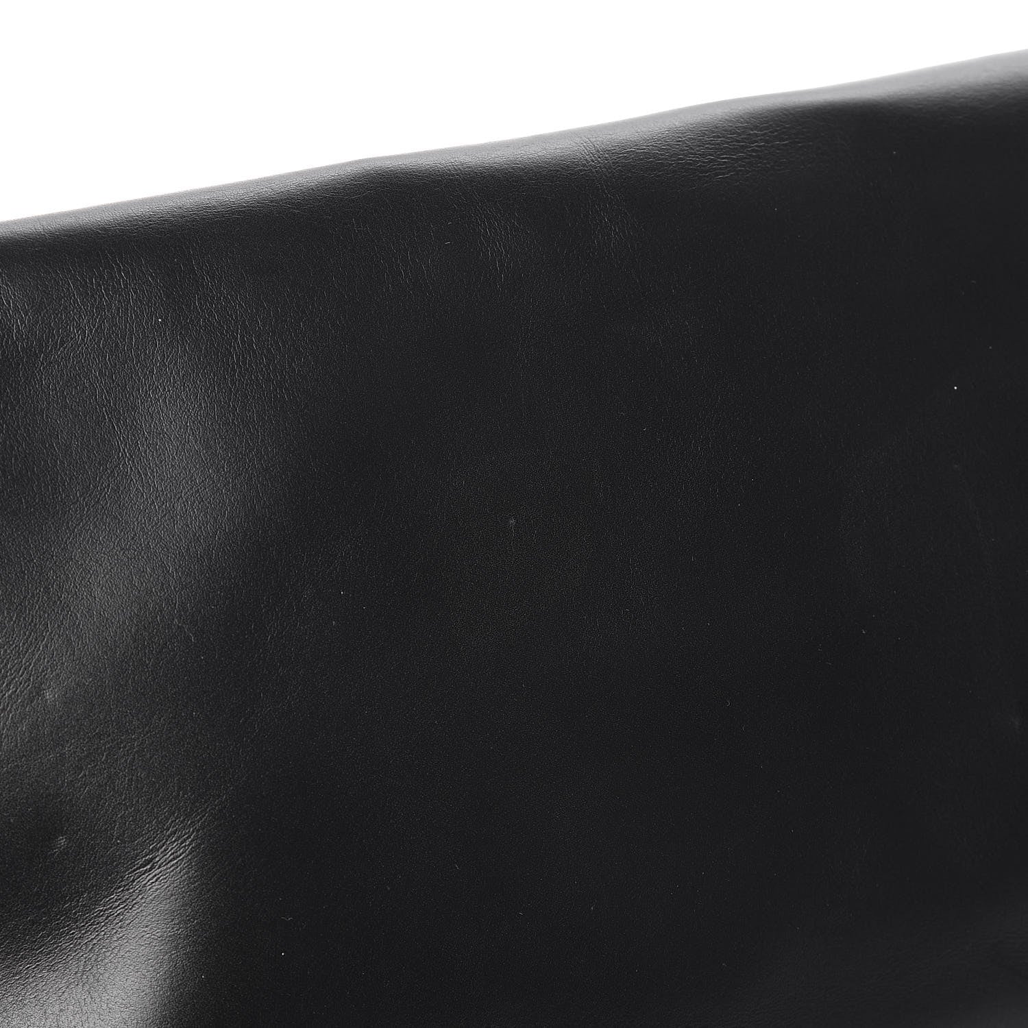 Saint Laurent Smooth Calfskin Letters Fold-Over Clutch Black 9 of 11