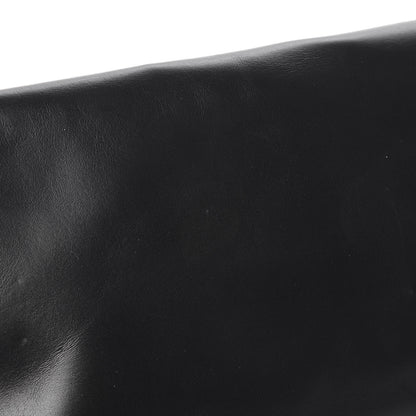 Saint Laurent Smooth Calfskin Letters Fold-Over Clutch Black 9 of 11