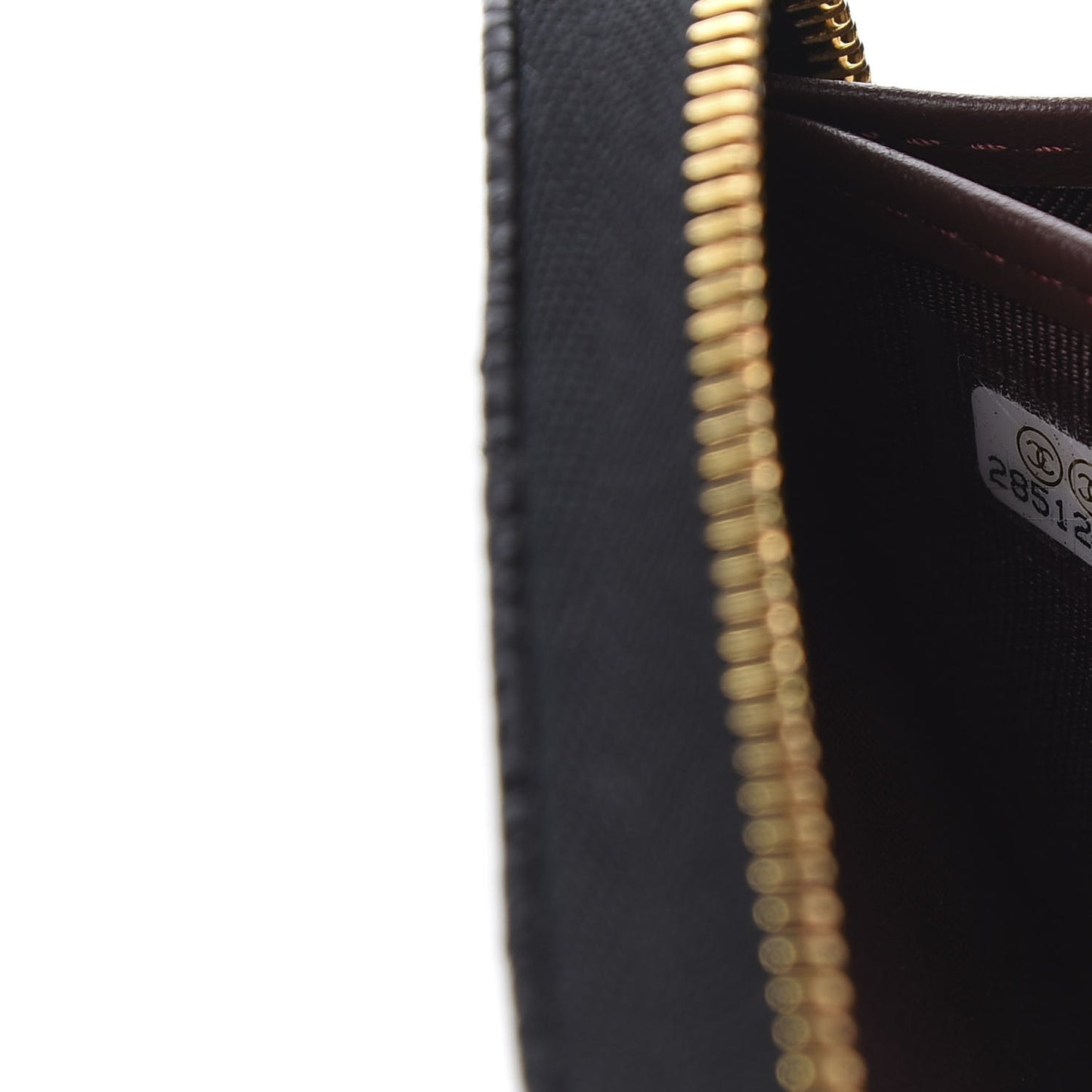Caviar Quilted Large Gusset Zip Around Wallet Black