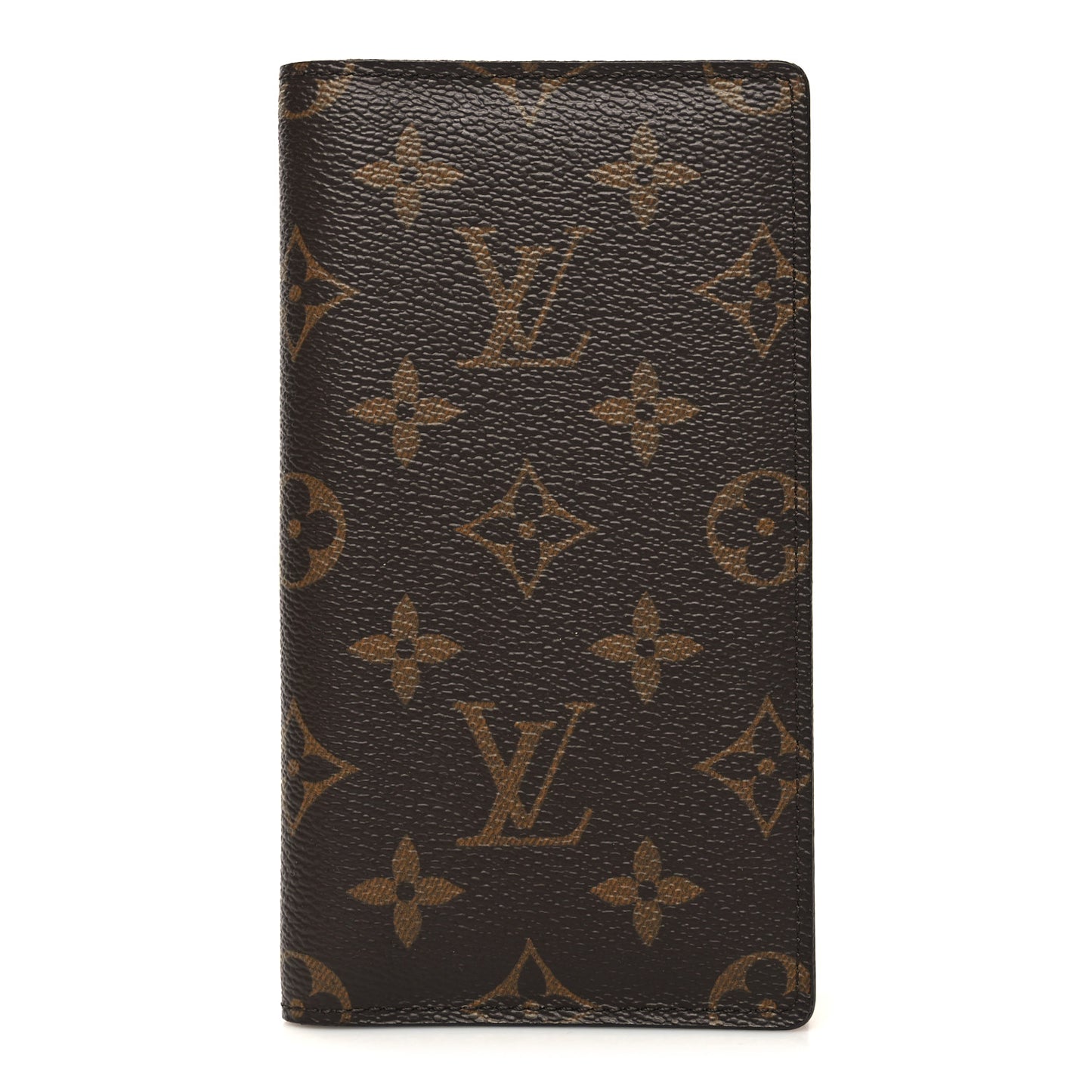 Monogram Simple Checkbook Holder Wallet Cover