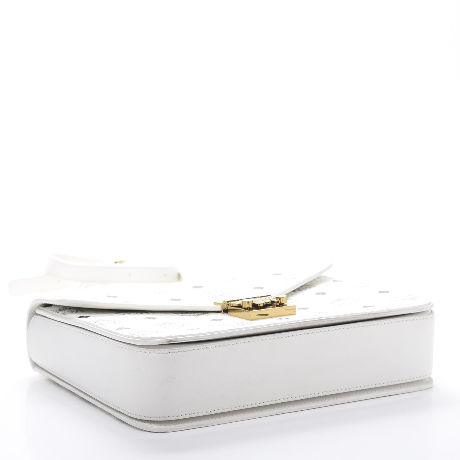 MCM Visetos Medium Patricia Satchel White 4 of 10