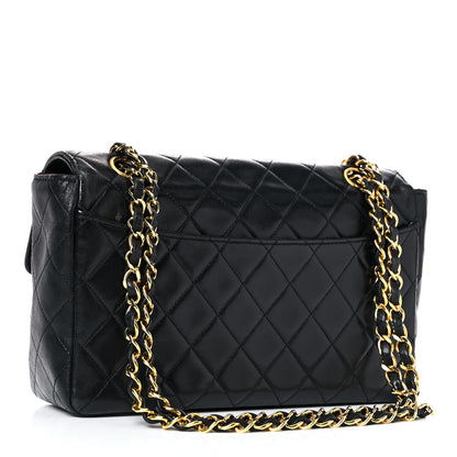 Chanel Lambskin Quilted Medium Single Flap Black 2 of 22