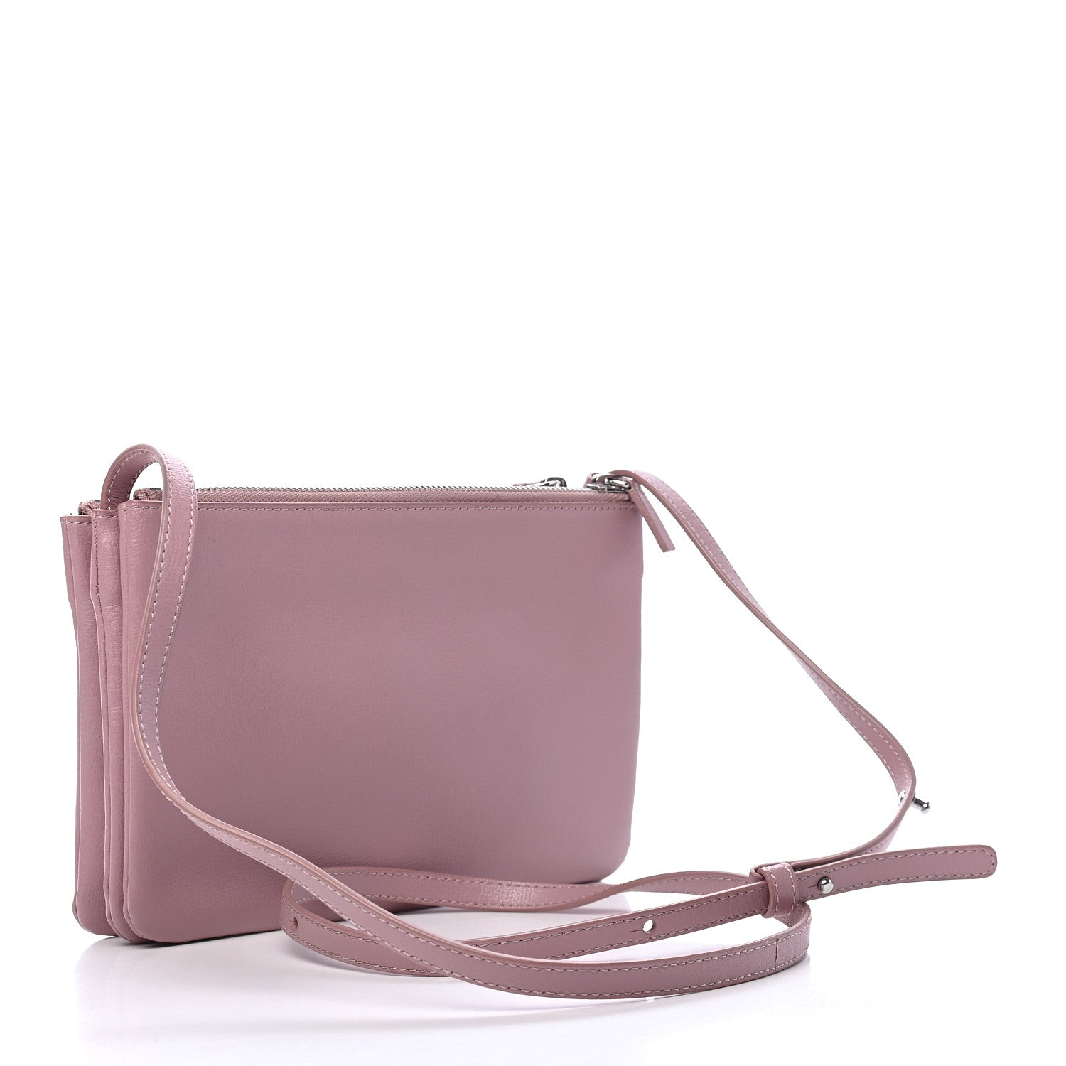 Celine Lambskin Small Trio Crossbody Bag Antique Rose 2 of 7