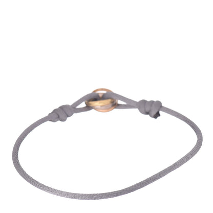 Cartier 18K Pink Yellow White Gold Trinity Adjustable Cord Bracelet Gray 3 of 5