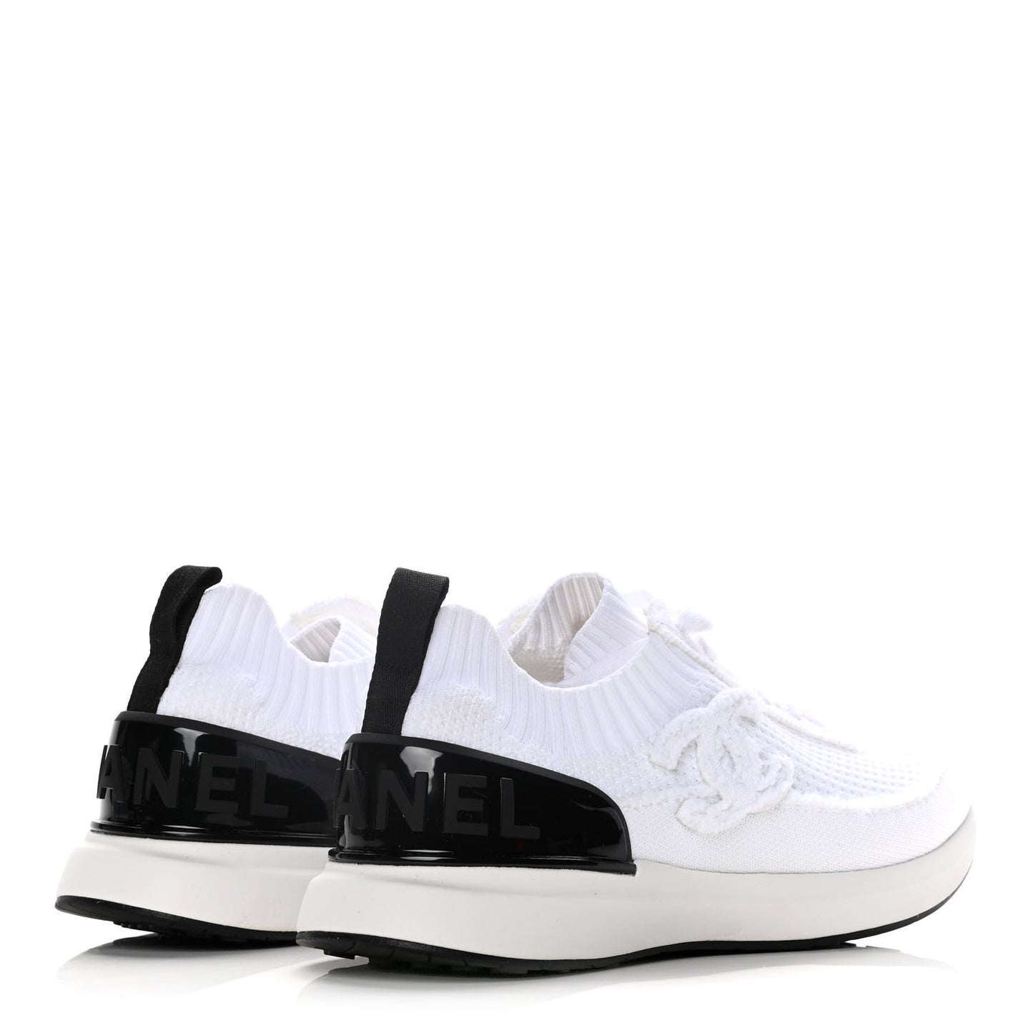 Fabric Logo Sneakers 39 White