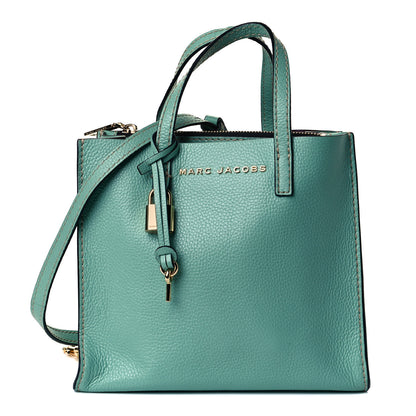 Marc Jacobs Grained Calfskin Mini Grind Tote Green 1 of 13