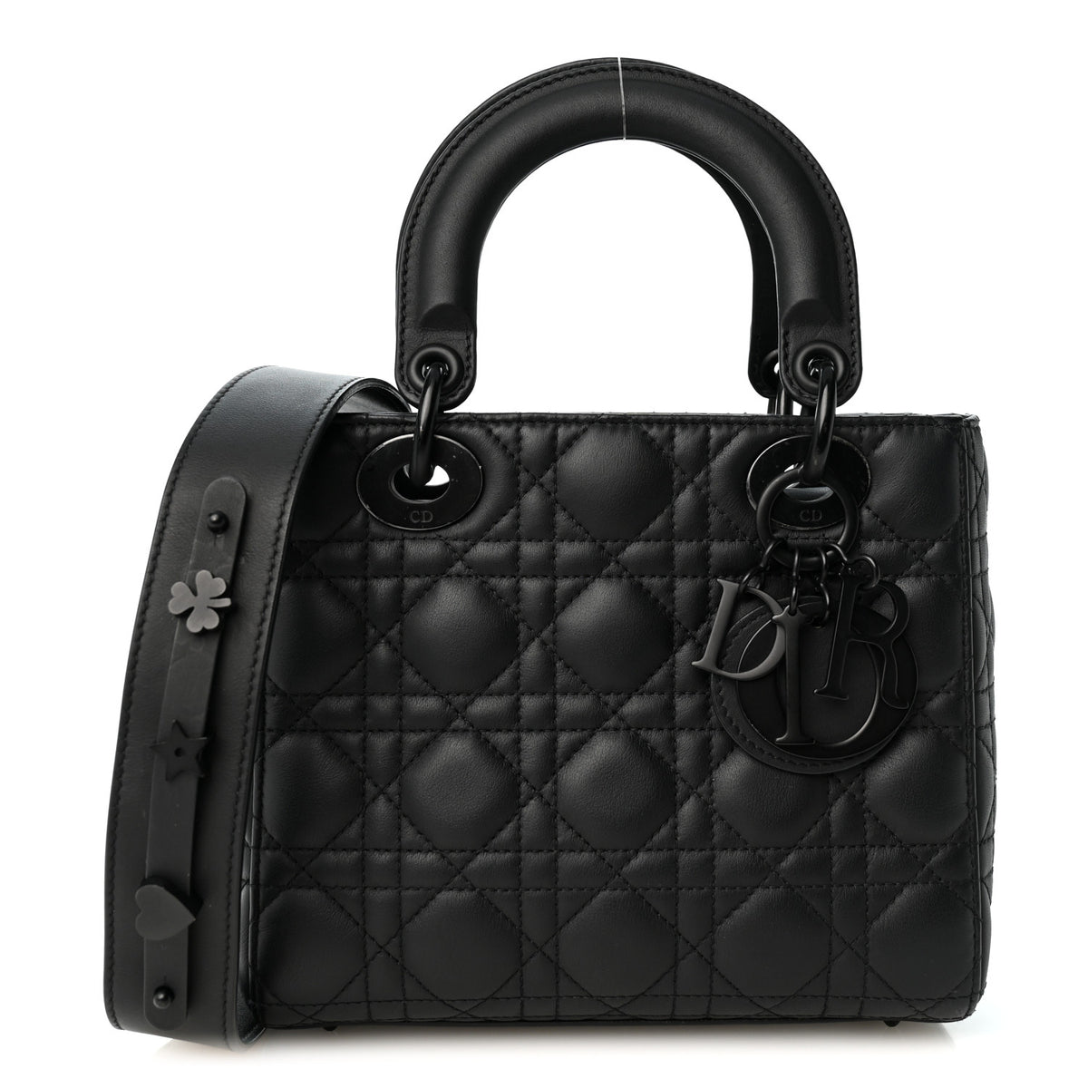 Ultra Matte Calfskin Cannage Small My ABCDior Lady Dior Black