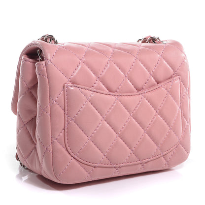 Chanel Lambskin Quilted Mini Square Flap Light Pink 4 of 10