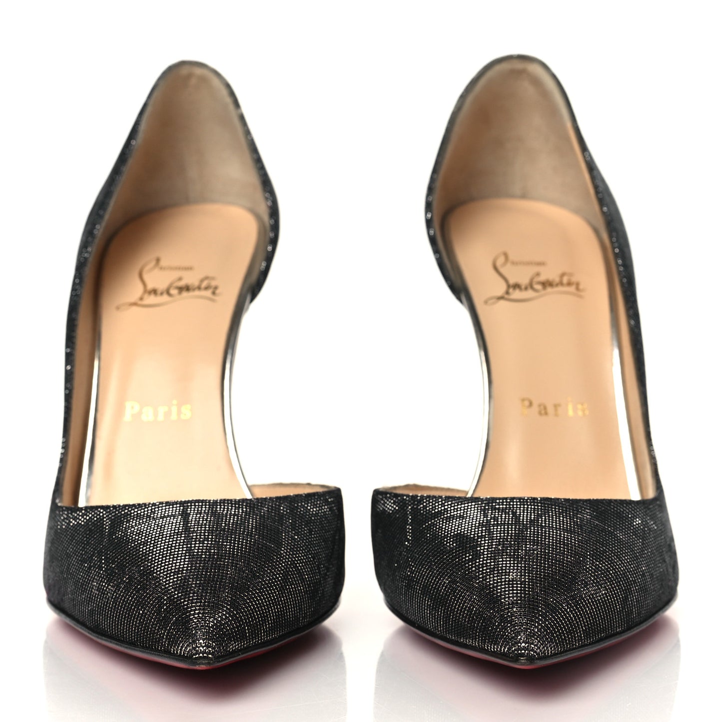 Tissu Etincelle Specchio Iriza 100 Pumps 38.5 Black Silver