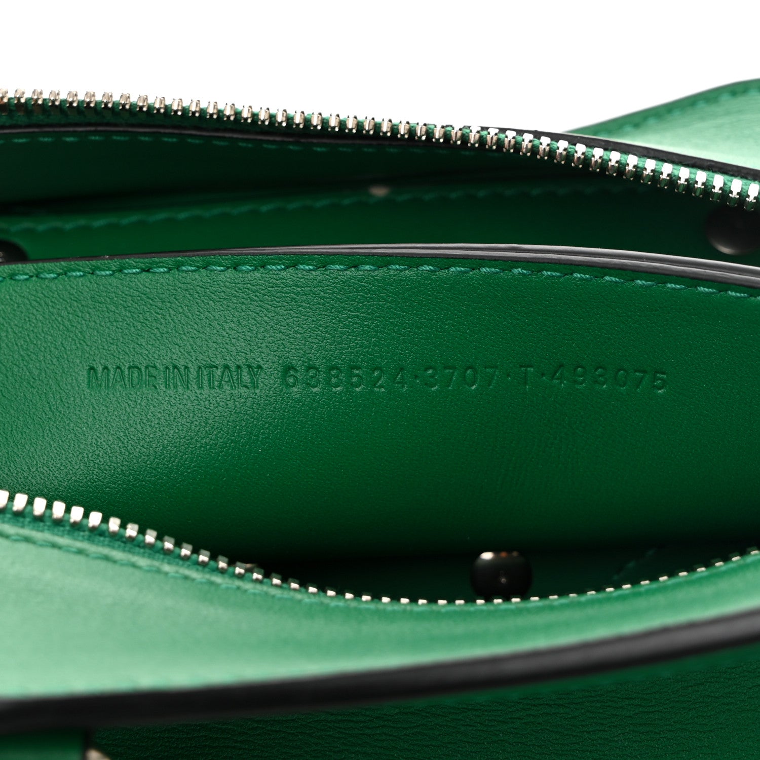 Balenciaga Smooth Calfskin Neo Classic Silver Hardware Mini City Grass Green 7 of 11