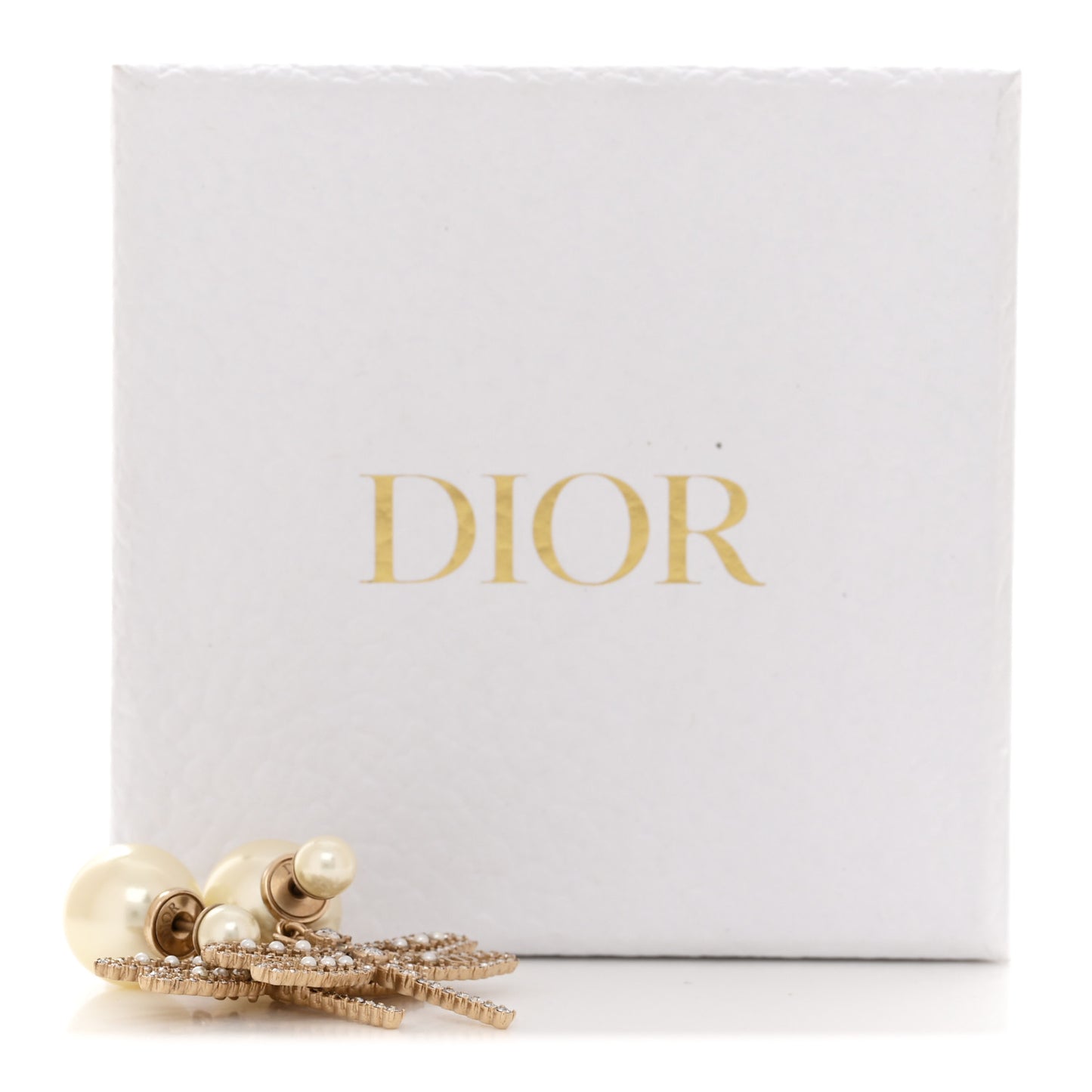 Crystal Pearl Dragonfly Drop Earrings White