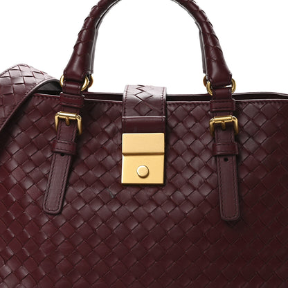 Bottega Veneta Light Calf Intrecciato Small Roma Dark Red 8 of 10