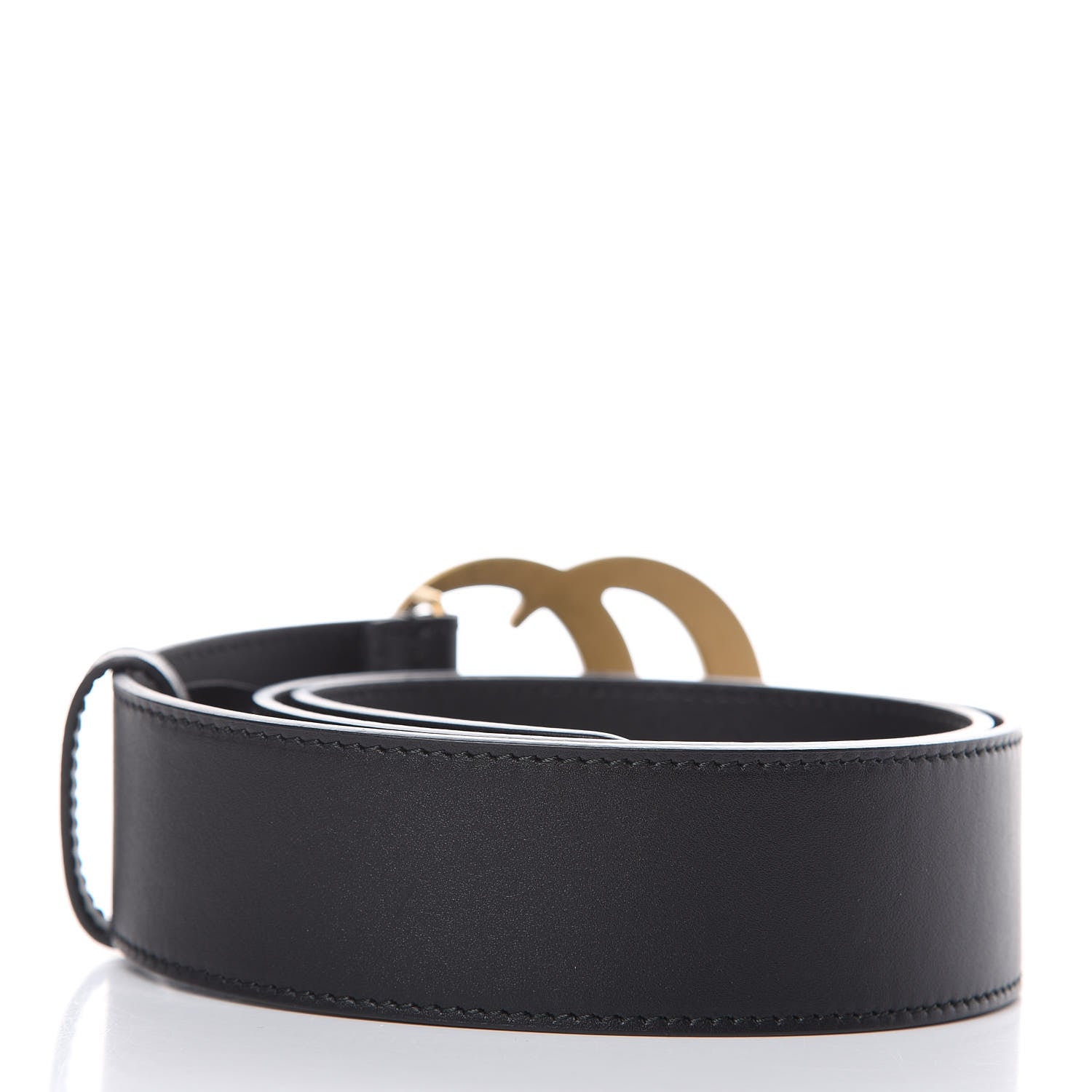 Gucci Calfskin Double G 40mm Belt 75 30 Black 3 of 7