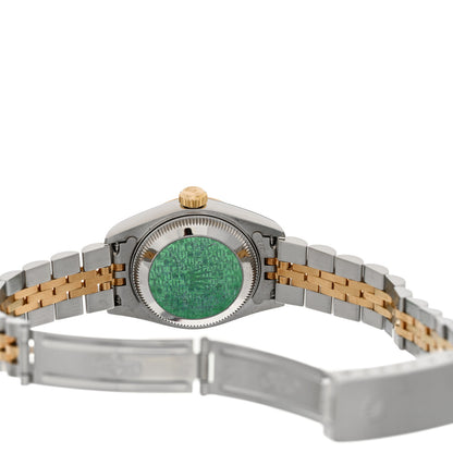 Rolex Stainless Steel 18K Yellow Gold Diamond 26mm Oyster Perpetual Datejust Watch Champagne 79173 4 of 5