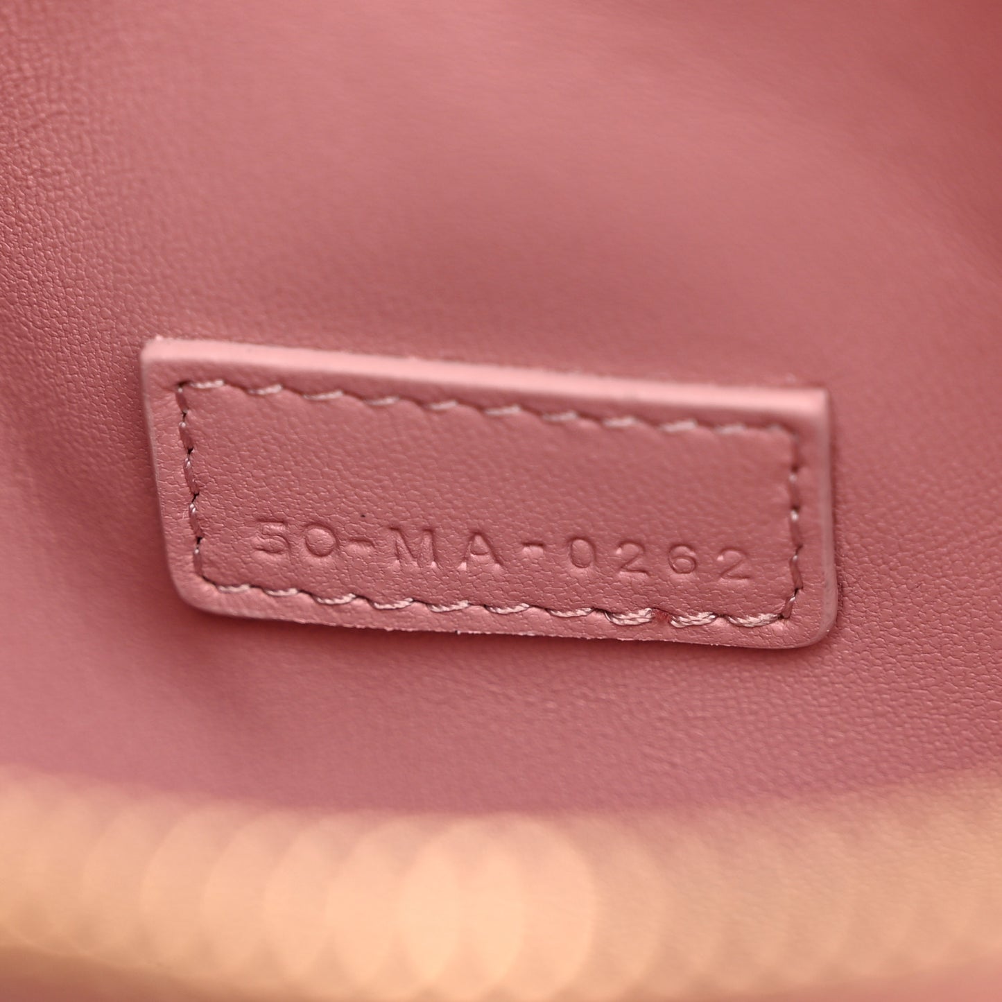 Calfskin Macrocannage Small Diortravel Nomad Pouch Old Rose