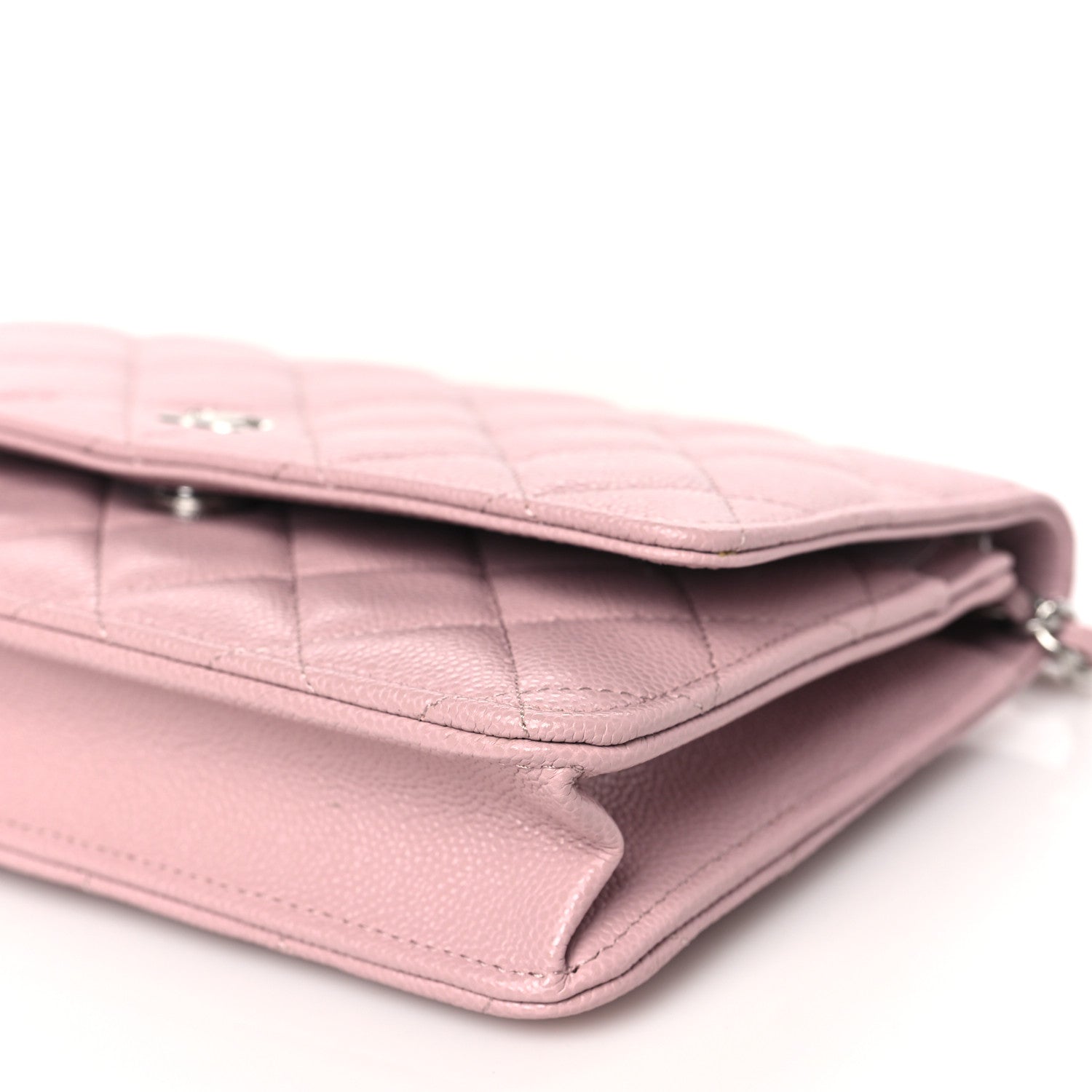 Chanel Caviar Quilted Wallet on Chain WOC Light Pink 10 of 11