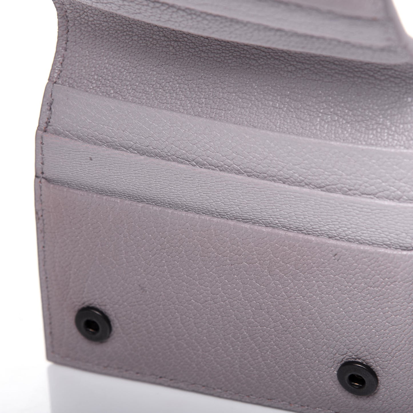 Goatskin Intrecciato Card Holder Pink